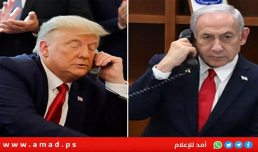 ترامب: يبدو الأمر وكأنه تعادل أو حتى انتصار لنتنياهو بعد دعمه