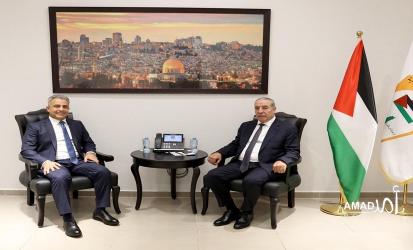 الشيخ يستقبل السفير المصري الجديد لدى دولة فلسطين