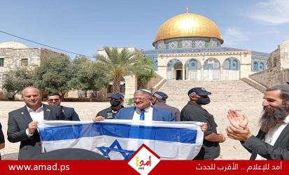 المتطرف بن غفير يقتحم المسجد الأقصى بحماية قوات الاحتلال.. والأوقاف تستنكر